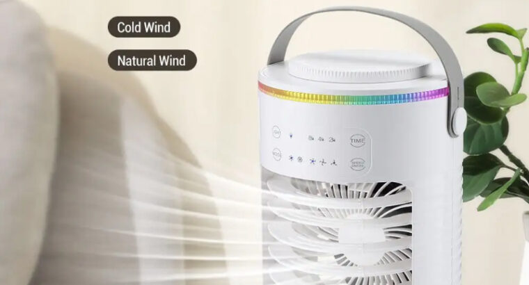 New Arrival Portable Mini Personal Air Conditioner Fan with Light USB Charging Table Installation fo