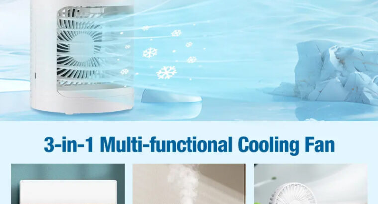 New Arrival Portable Mini Personal Air Conditioner Fan with Light USB Charging Table Installation fo
